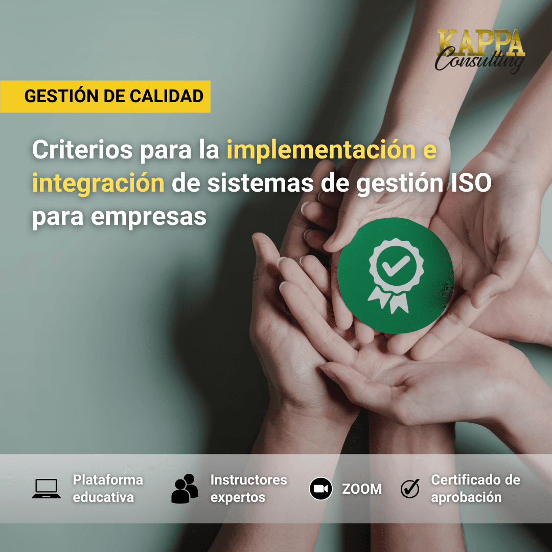 Curso implementación e integración de sistemas de gestión ISO